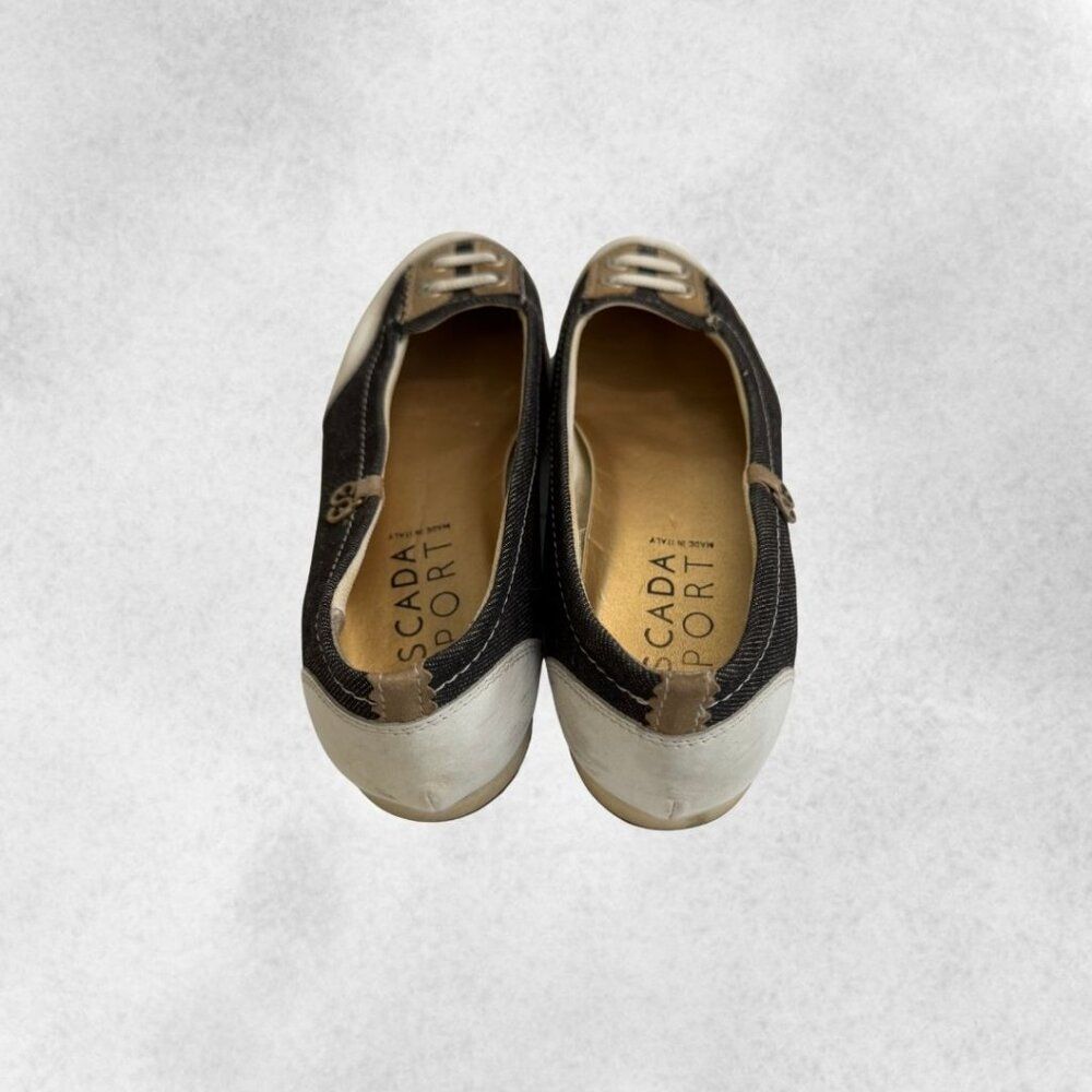 Escada Vintage Sport Denim Ballet Flats Size 8.5 - Picture 5 of 7